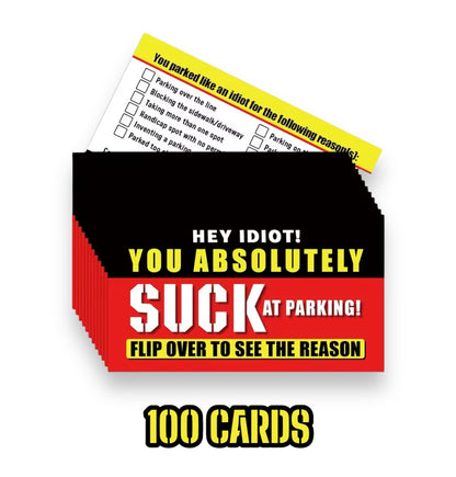 Idiot Parking Cards!